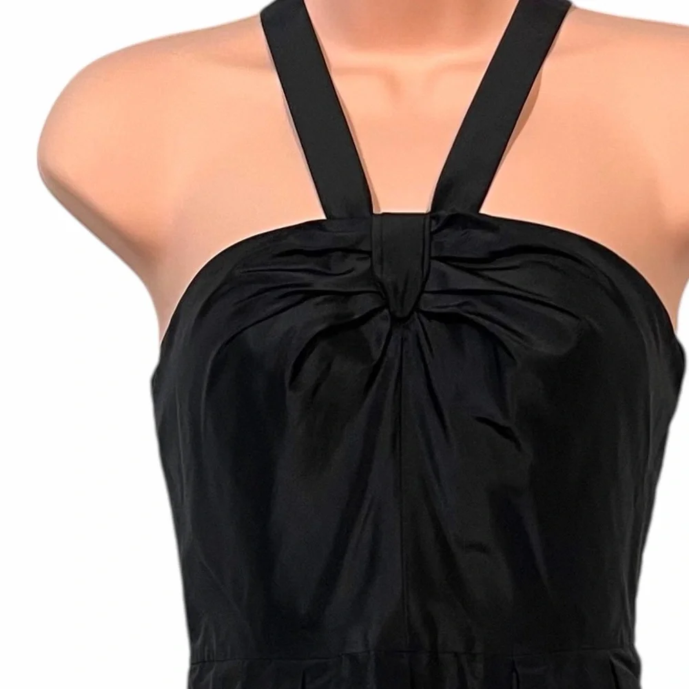 J. Crew Black Silk Halter Neckline Dress